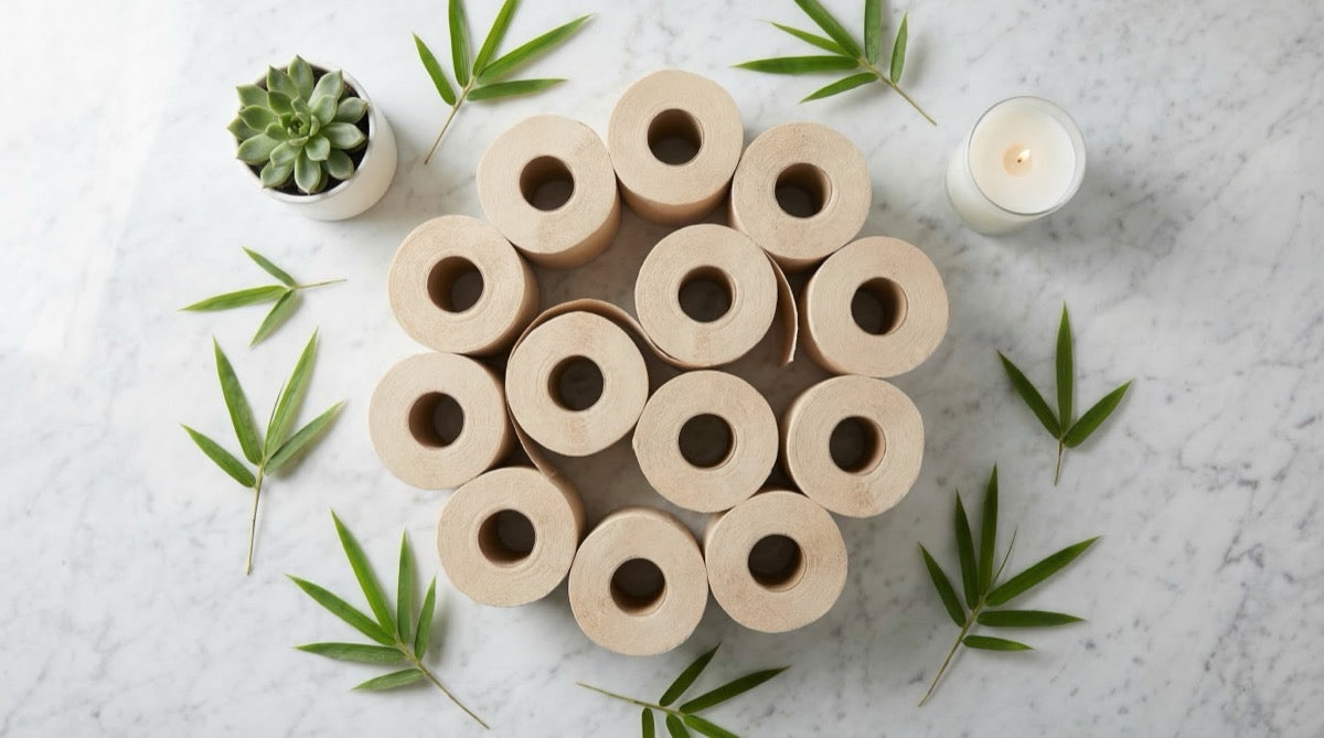 Bambustoalettpapir og naturlige materialer